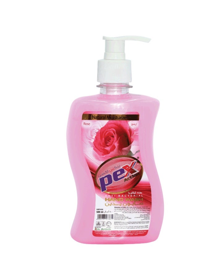 Pex Active Hand Wash Rose 500 ml - Image 1